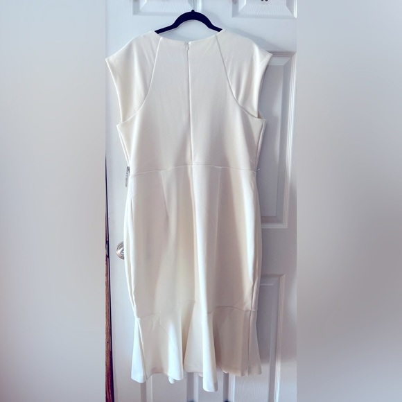 Express Cream Strapless Dress - Picture 2 of 3